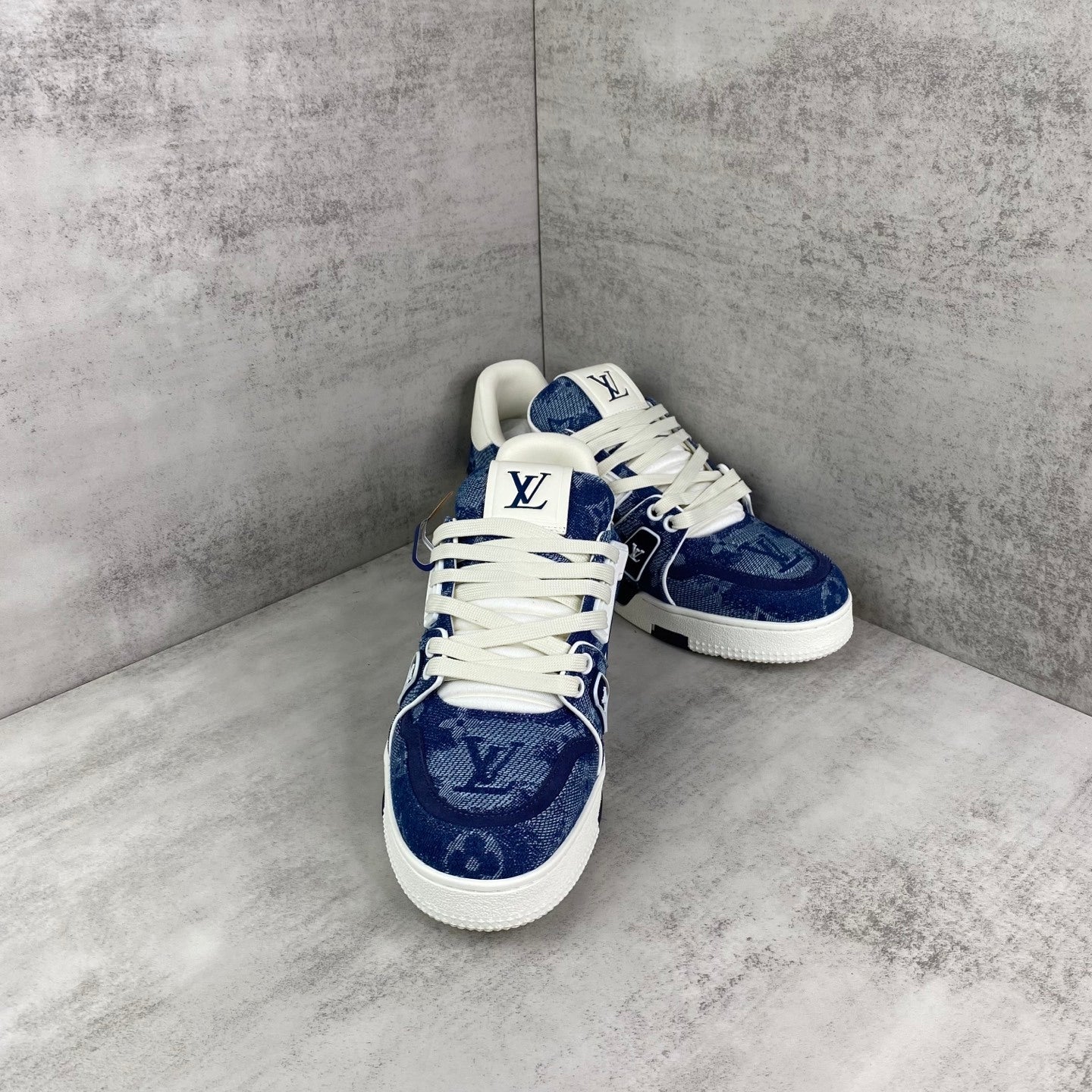 LV Trainer — Navy Tweed