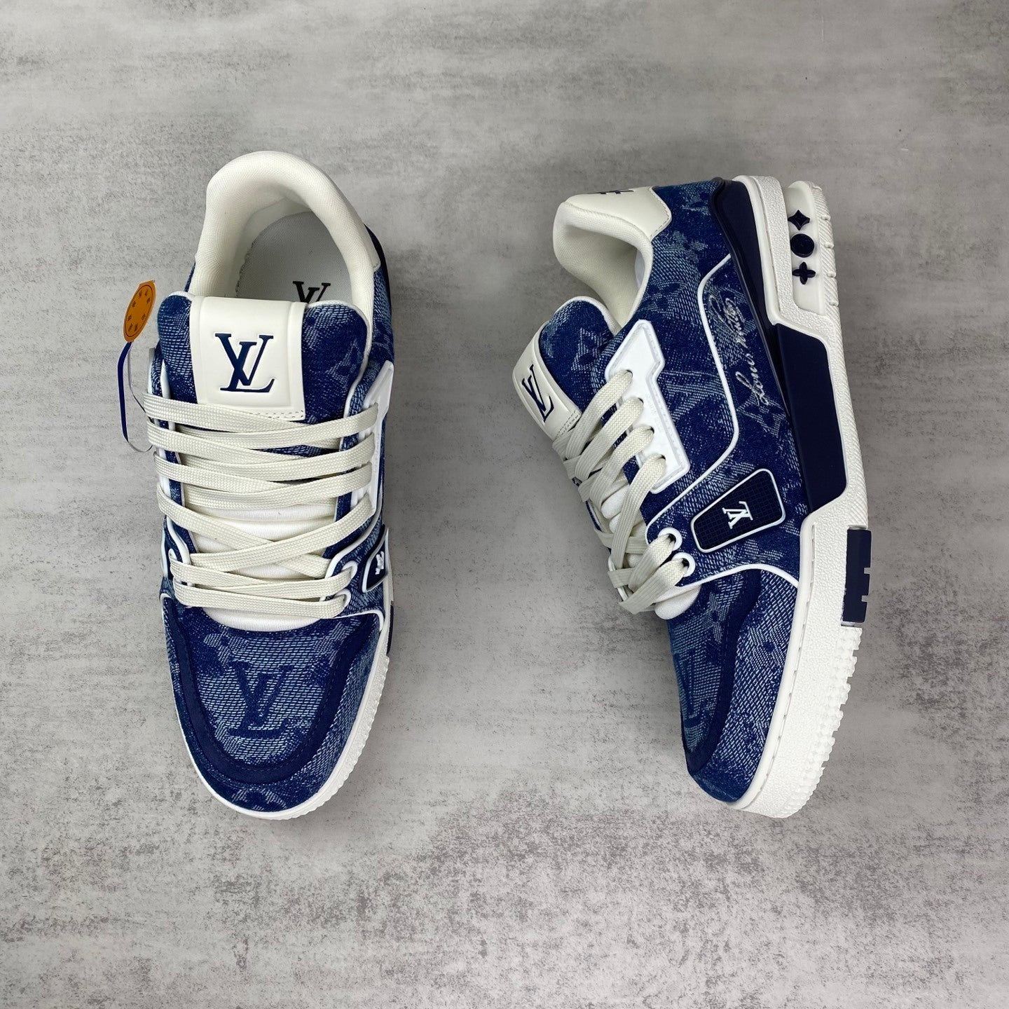 LV Trainer — Navy Tweed