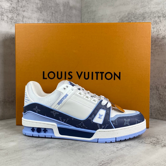 LV Trainer — White Blue Damier