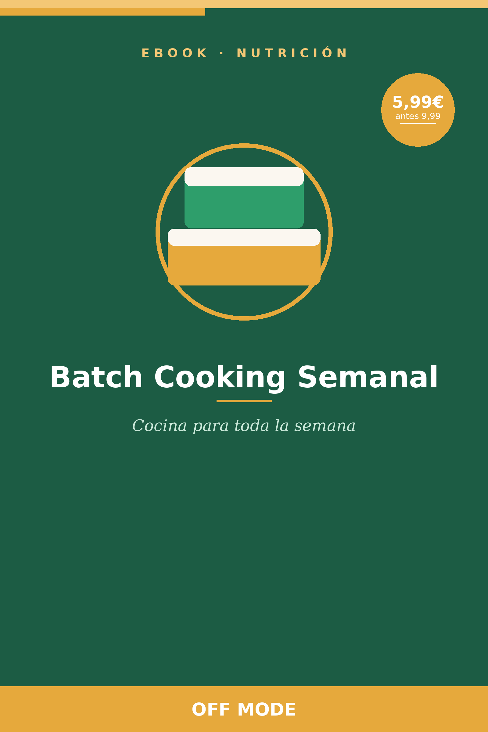 Batch Cooking Semanal — Cocina para toda la semana