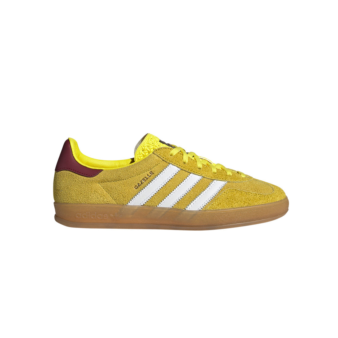 Adidas Gazelle Indoor Bright Yellow Collegiate Burgundy